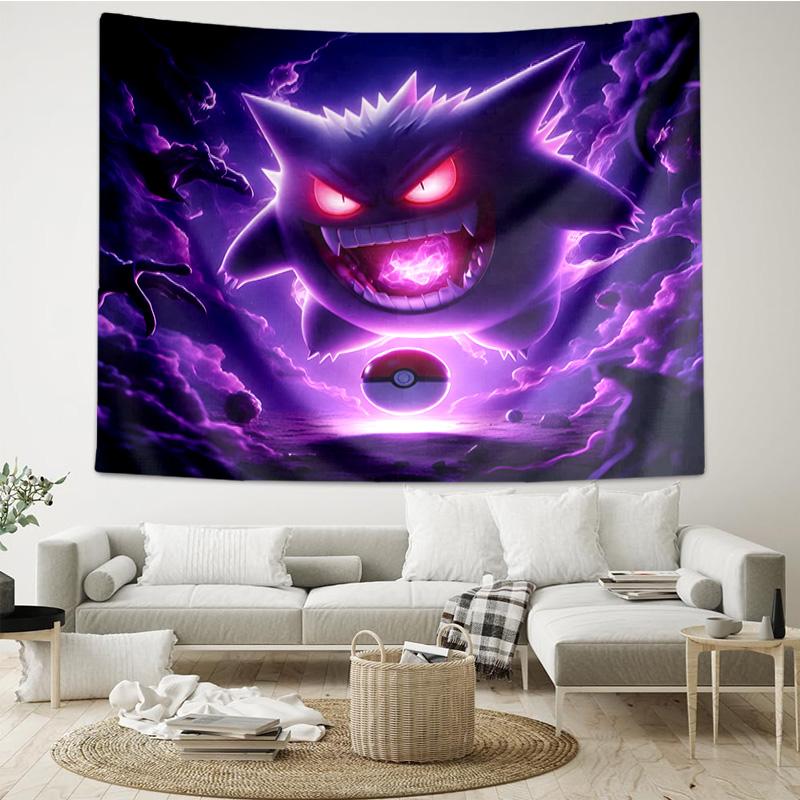 Ghost Haunting Glow Tapestry Hanging for Bedroom,Livingroom, Playroom,Decor Art Room Wall Tapestry Holiday and Birthday Gifts