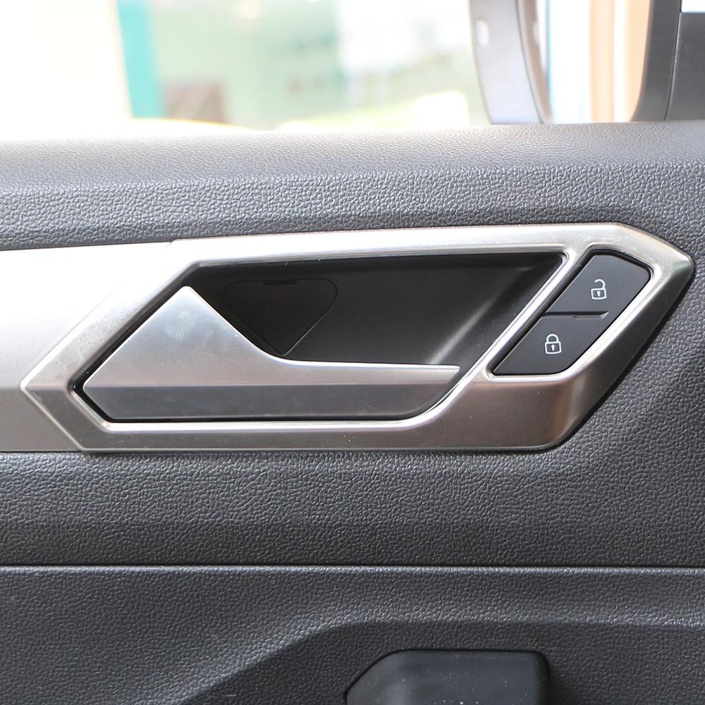 For Volkswagen VW T-Roc TROC 2018 - 2026 LHD Door Handle Cover Doors Handle Decoration Sticker Trim Frame Interior Accessories