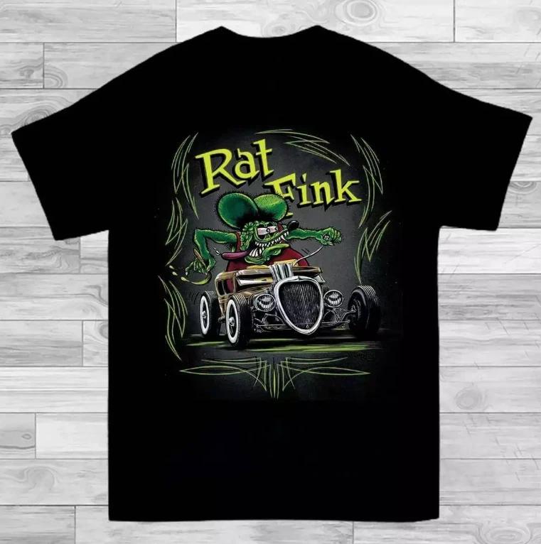 

Hot Ed Roth Rat Fink 100% Cotton Black All Size T-Shirt Unisex TT084 4XL