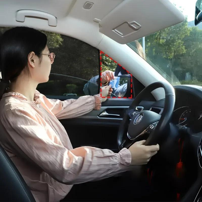 Car Sunshade Curtain Auto Window 5D Carbon Yarn Magnetic Suction Thermal Insulation Sunshade Cloth Unidirectional Perspective