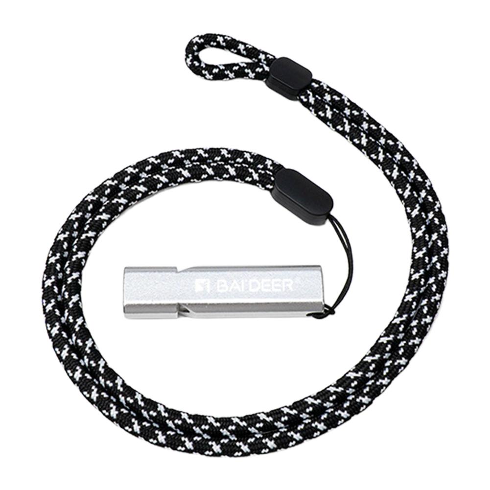 Outdoor Emergency Whistle Aluminum Whistles with Paracord Lanyard for Camping Hiking Fishing Hunting, Loud Safety Rescue Signal