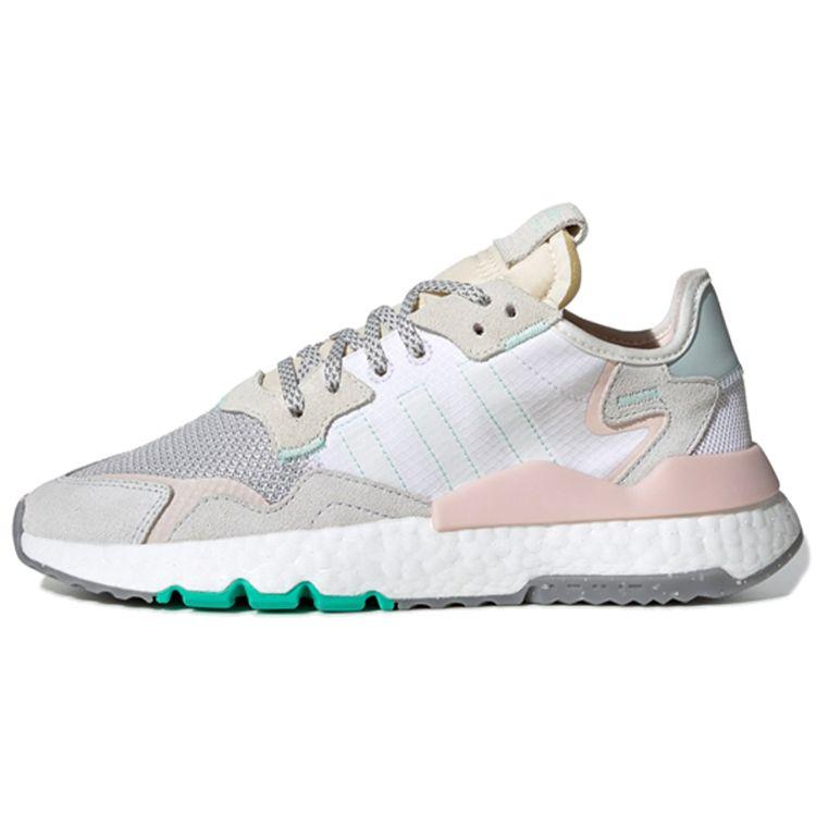 

Adidas Nite Jogger Ice Pink Mint Женские кроссовки Серо-белые Clean-Mint EF8721