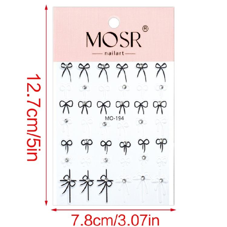 DIY Manicure Art Decoration Small Bow Nail Stickers Easy To Apply and Remove