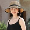 New Summer Women's Versatile Big Eaves Anti-ultraviolet Sunshade Sunscreen Hat Sun Straw Hat Showing Face Small Sunshade Hat