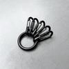 Metall-O-Ringe Federstege plus 5 Stück Hakenverschlüsse für Langlebige Karabiner Schlüsselanhänger Clips für unterwegs