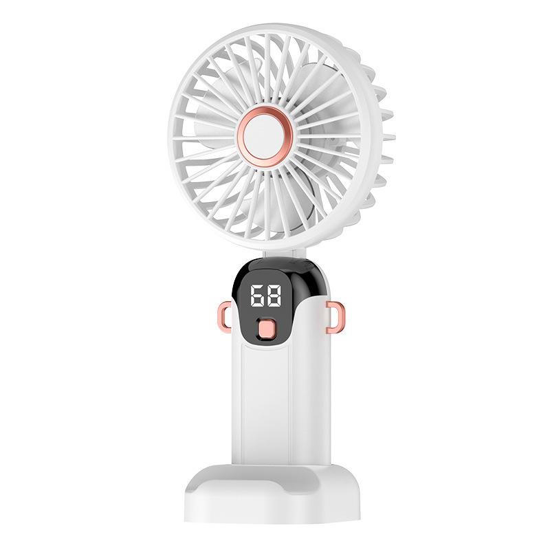 Foldable USB Portable Mini Electric Silent Fan with Digital Display