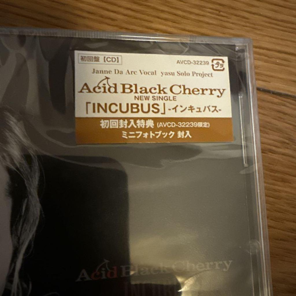 [USED] Product!! Acid Black Cherry INCUBUS First Press Bonus Included
