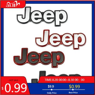 Porta-Copos Para Jeep Grand Cherokee Wrangler Renegade Compass JK Patriot Styling de Emblema Traseiro de Porta-Malas de Carro Metal Adesivo de Emblema
