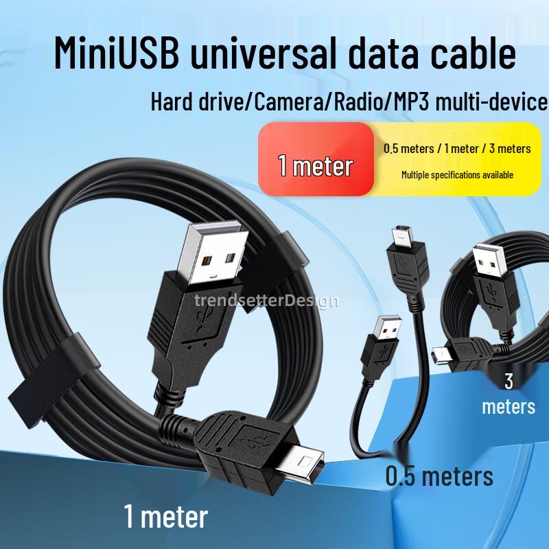 Mini USB T-Port Charging Data Cable