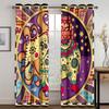 Böhmen Elefanten Fenster Vorhang Schlafzimmer Fenster Vorhänge Wohnzimmer Verdunkelung Vorhänge Cortinas Para La Sala