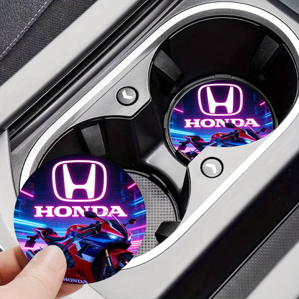 

For Honda New Car Cup Holder Anti-Slip Silicone 7cm Insert Coaster Mat Universal Car Accessories Black Fit Most Cars 7x7cm