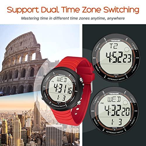 Multifunction Sports Watch for Women, 100m Water Resistant, Perfect for Swimming, Diving, and Surfing, with Alarm, Calendar, Stopwatch, Dual Time, and