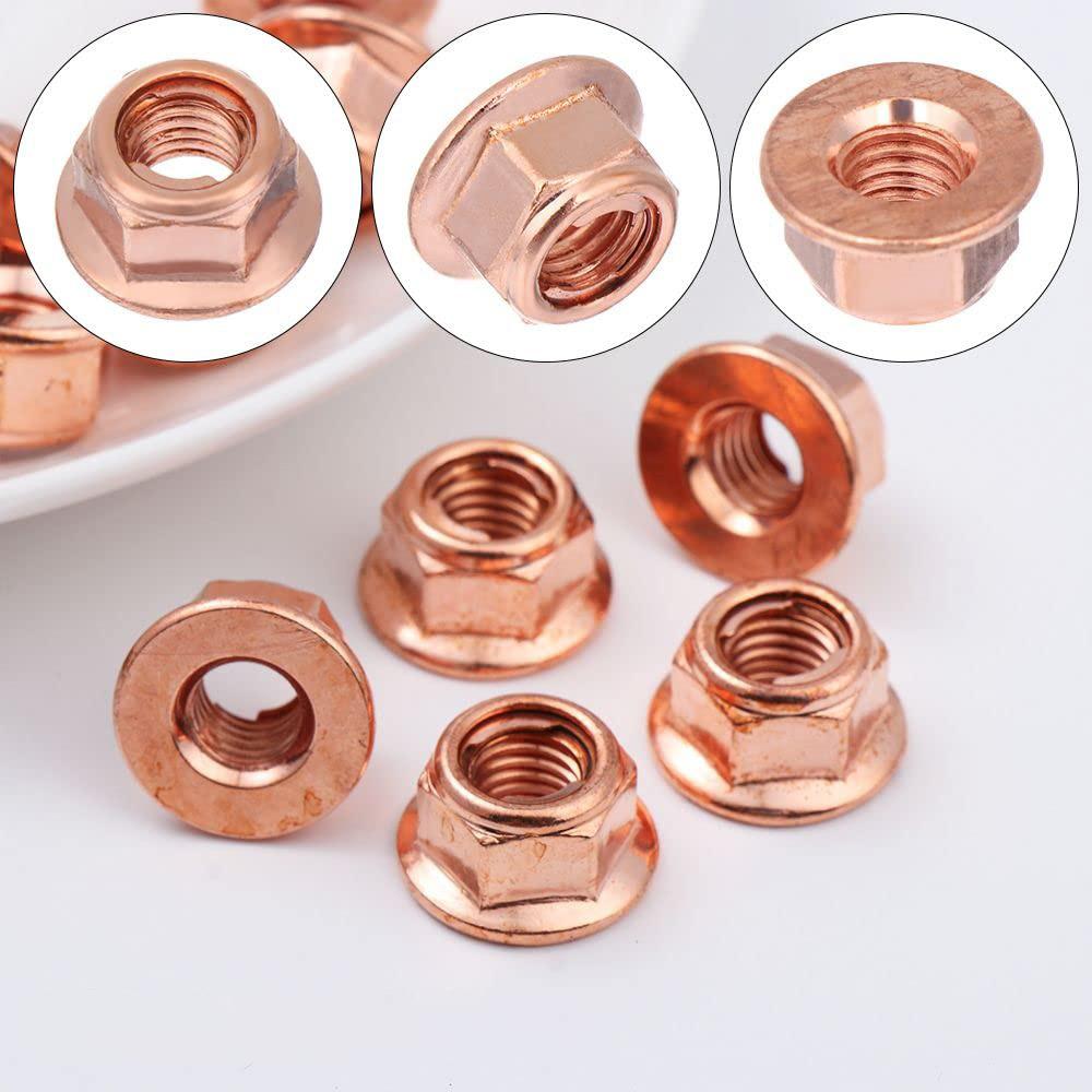 12Pcs Exhaust Manifold Nuts For BMW Mercedes Benz M8 Nut