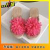 Non-slip vacation beach shoes women's summer wear 2025 summer new fashion platform flip-flops flower slippers women