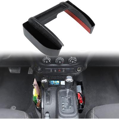JeCar For JK Gear Tray Center Console Gear Shift Storage Organizer For 2011-2018 Jeep Wrangler JK JKU With Auto Transmission (Black)