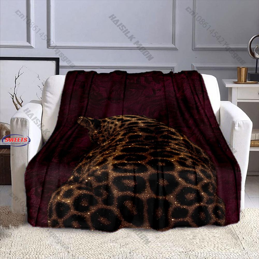 3D Art Style Tiger Print Blanket Warm Soft and Comfortable Home Travel Blanket Sofa Bedding Cover Blankets Gifts Fast Shipping
