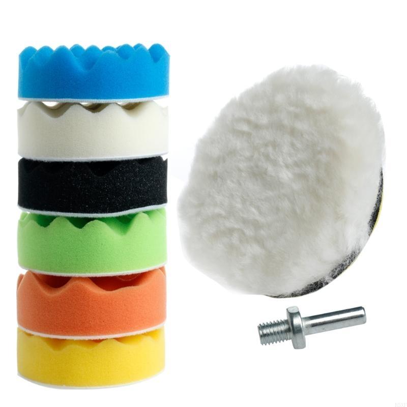 

2025 New New 8Pc 4 Sponge Polishing Waxing Buffing Pads Compound Polish For Auto Car