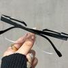 Rectangle+Splicing Color Reading Glasses Neutral High-end Texture Glasses Anti Blue Light  Can Be Used As Decorative Glasses