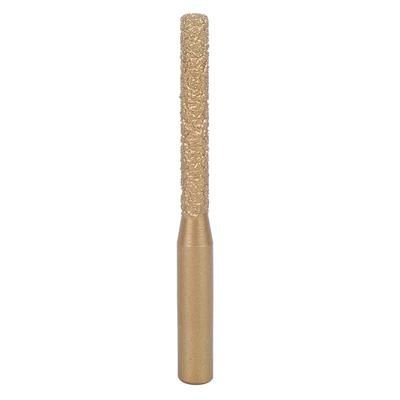 Diamantfräser Goldgelötet Gerader Schaft für Quarzstein Marmor Nahtmesser6.35 x 5 x 65mm