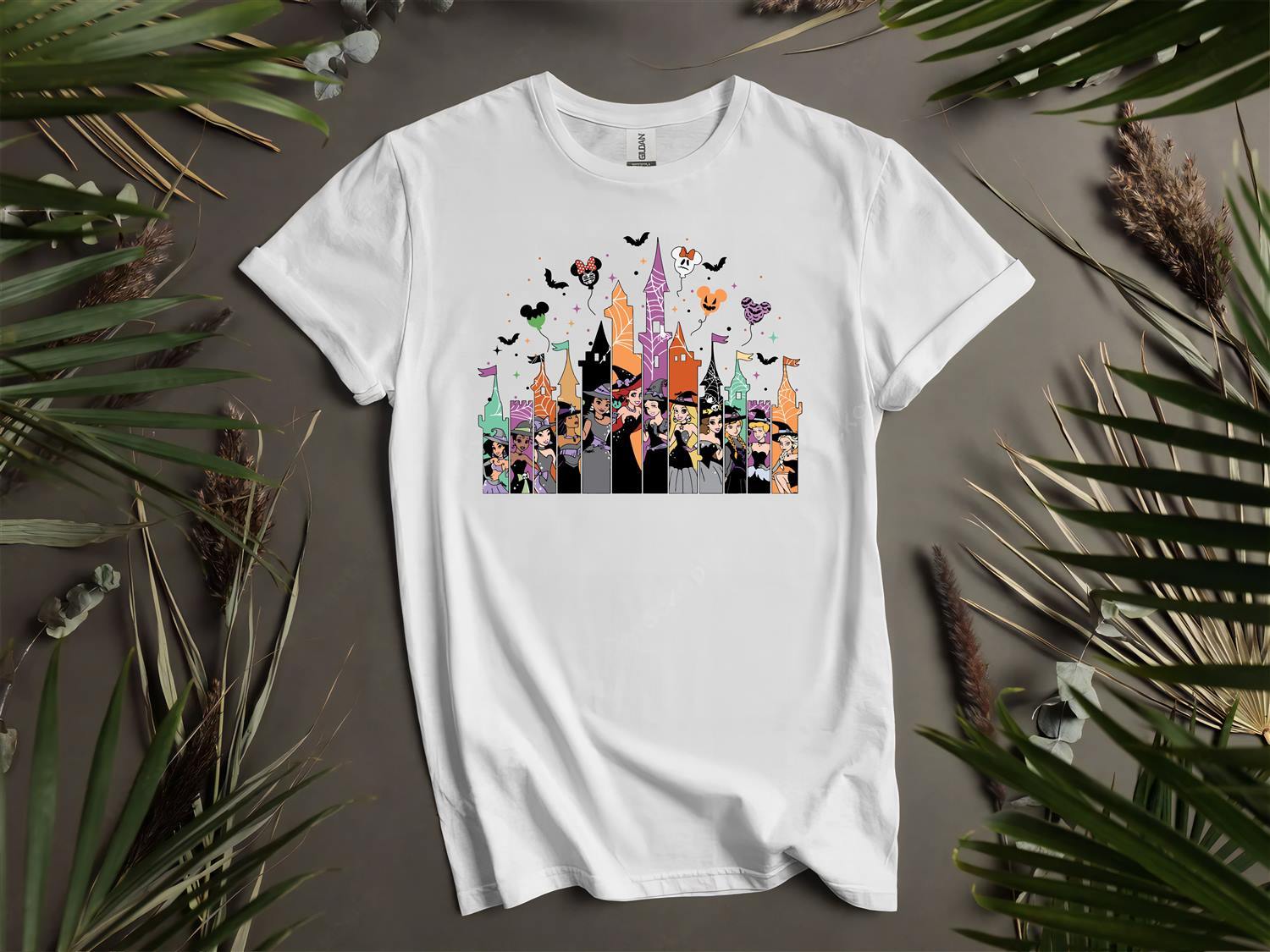 Mickey Haunted Castle T-Shirt Mens Womens Tees Top T Shirt Mens Womens Tees Top Men Women Unisex Tshirt L137 XL