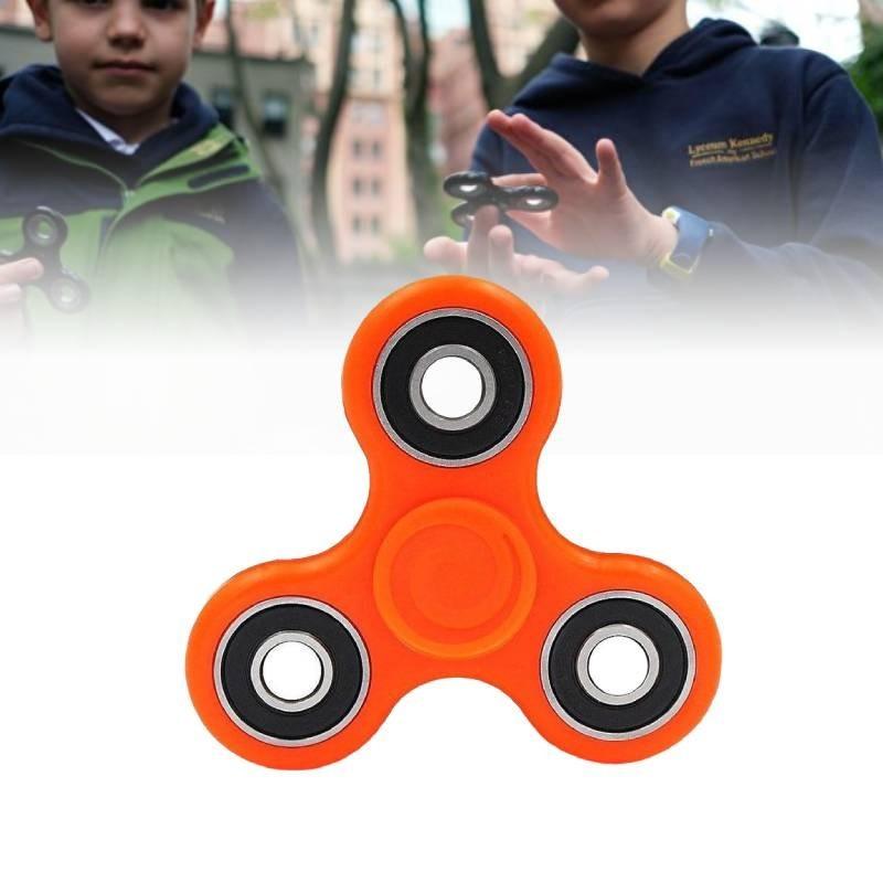 Elegant Wood Hand Spinner Tri Fidget Ceramic Ball Desk Toy For Stress Relief