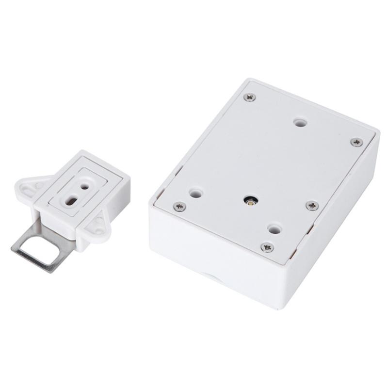 125KHz Smart Cabinet Lock Electronic RFID Card Opening No Drill For Wardrobe Sauna LockerWhite