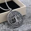 Unisex Retro Stainless Steel Tree of Life Pendant Necklace