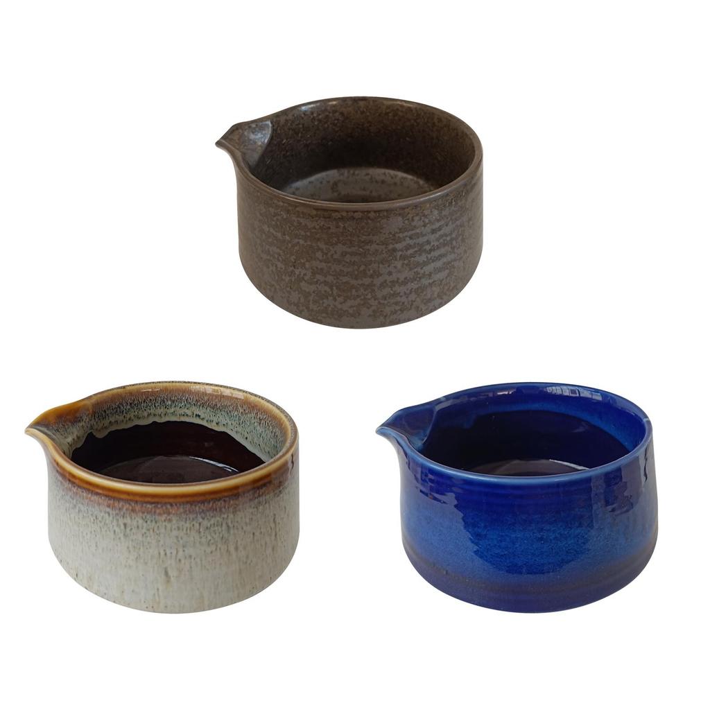 Porcelain Matcha Bowl Matcha Mixing Bowl Pouring Spout, Ceramic Traditional Handcrafted for Family, Preparation