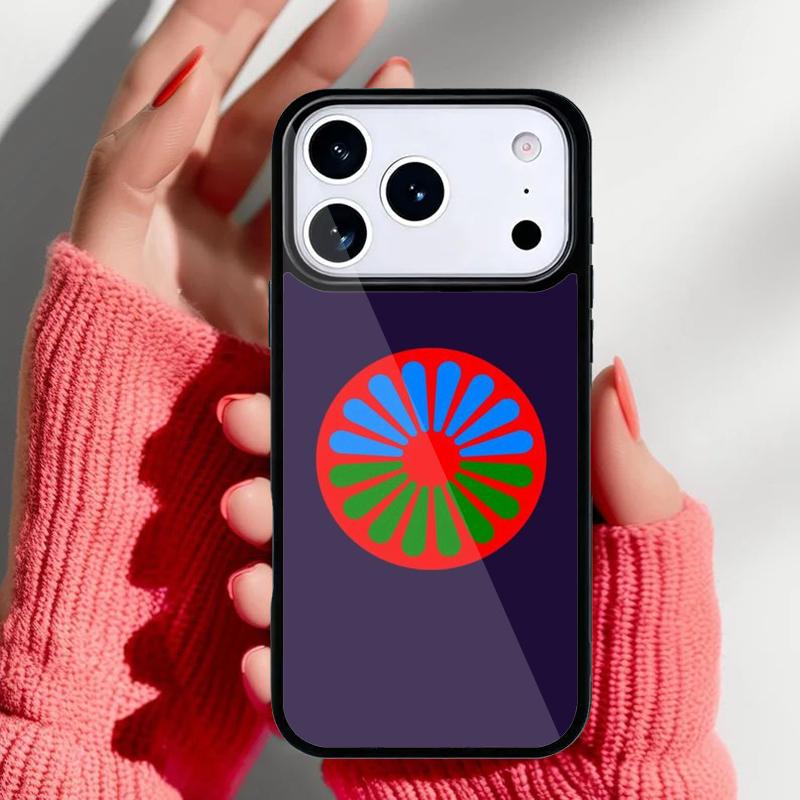 Gypsy Romani Roma Flag Print Phone Case for iPhone 17 16 15 14 13 Pro Max Back Cover for 12 11 Pro Coque