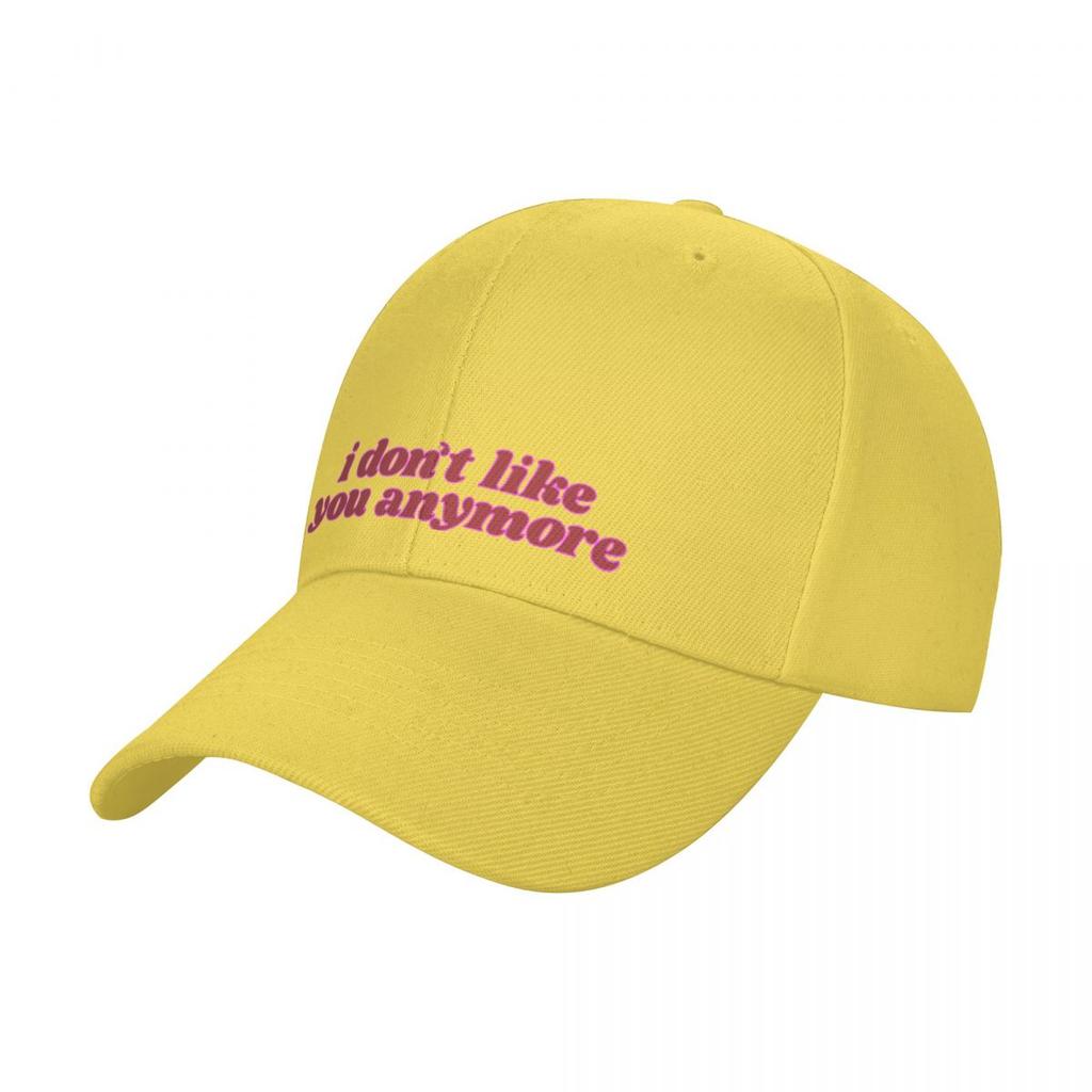 i don’t like you anymore text Baseball Cap Brand Man cap Uv Protection Solar Hat Women's Hats Men's
