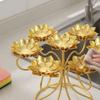 Lotus-Flower Oil-Lamp Stand Stable for Prayer Rooms