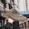 Echtleder Herren Sneaker Rutschfeste Herren Freizeitschuhe Bequemes Trekkingschuhwerk Allround Outdoor Wanderschuhe Freizeitspaziergang