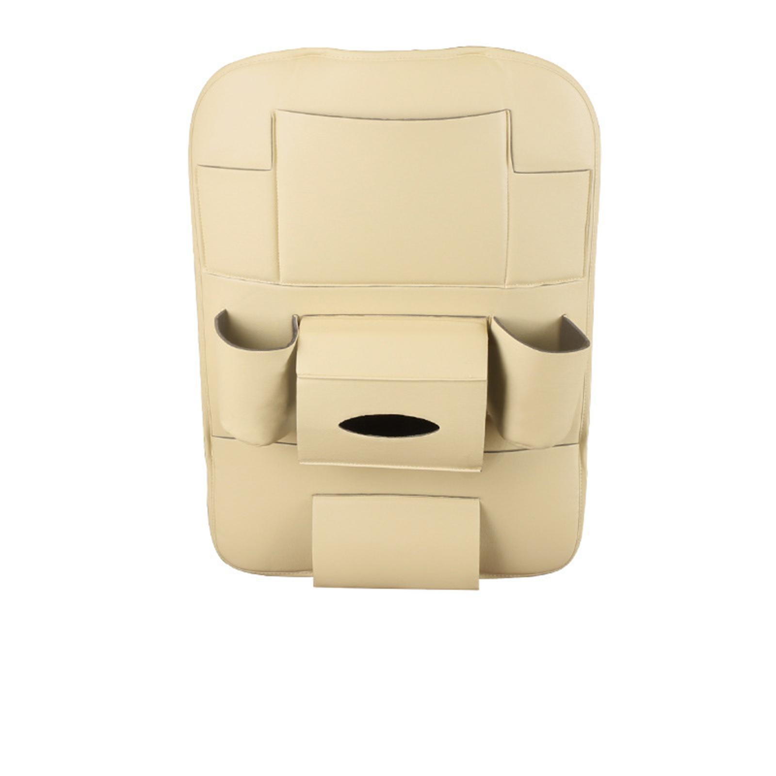 

Сумка для хранения на спинку автомобильного сиденья Многофункциональная подвесная сумка Сумка на спинку автомобильного сиденья Коробка для хранения мобильных телефонов Автомобильные принадлежности One Size бежевый