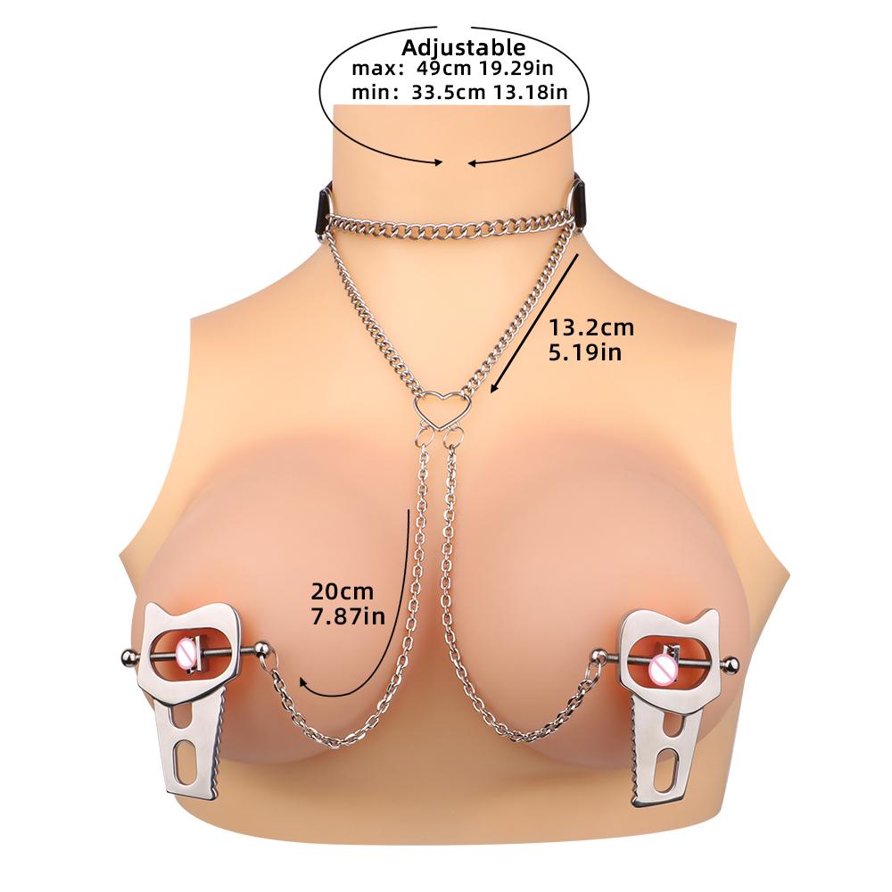 Strength Nipple Clamps Weights Bondage Gear Metal Clips for Nipples Adult Games Sex Metal Nipple Clamps With Chain