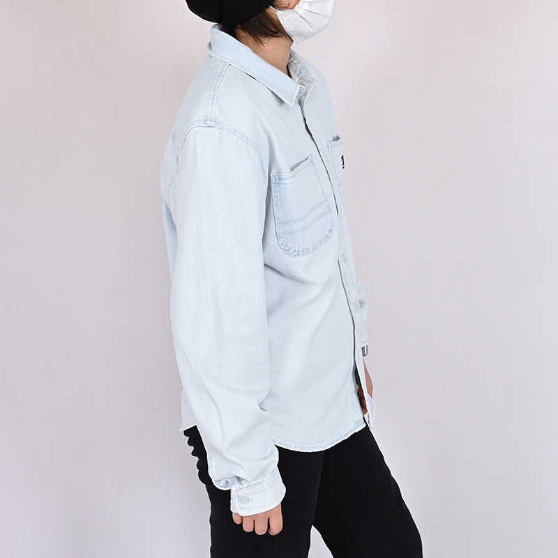 New Converse Denim Jacket Unisex Light Blue 10027335-A01