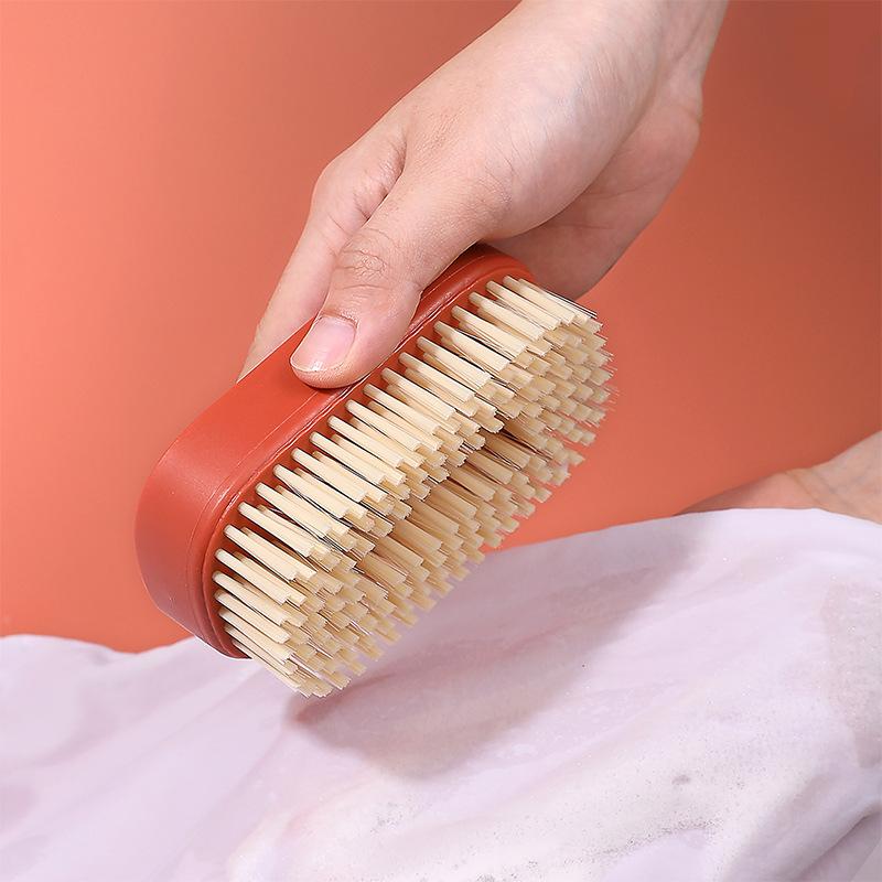 Okrągła ręczna szczotka do butów Szczotka gospodarstwa domowego do prania Delikatna i miękka szczotka do swetrów Owalna pusta szczotka z pralni chemicznej