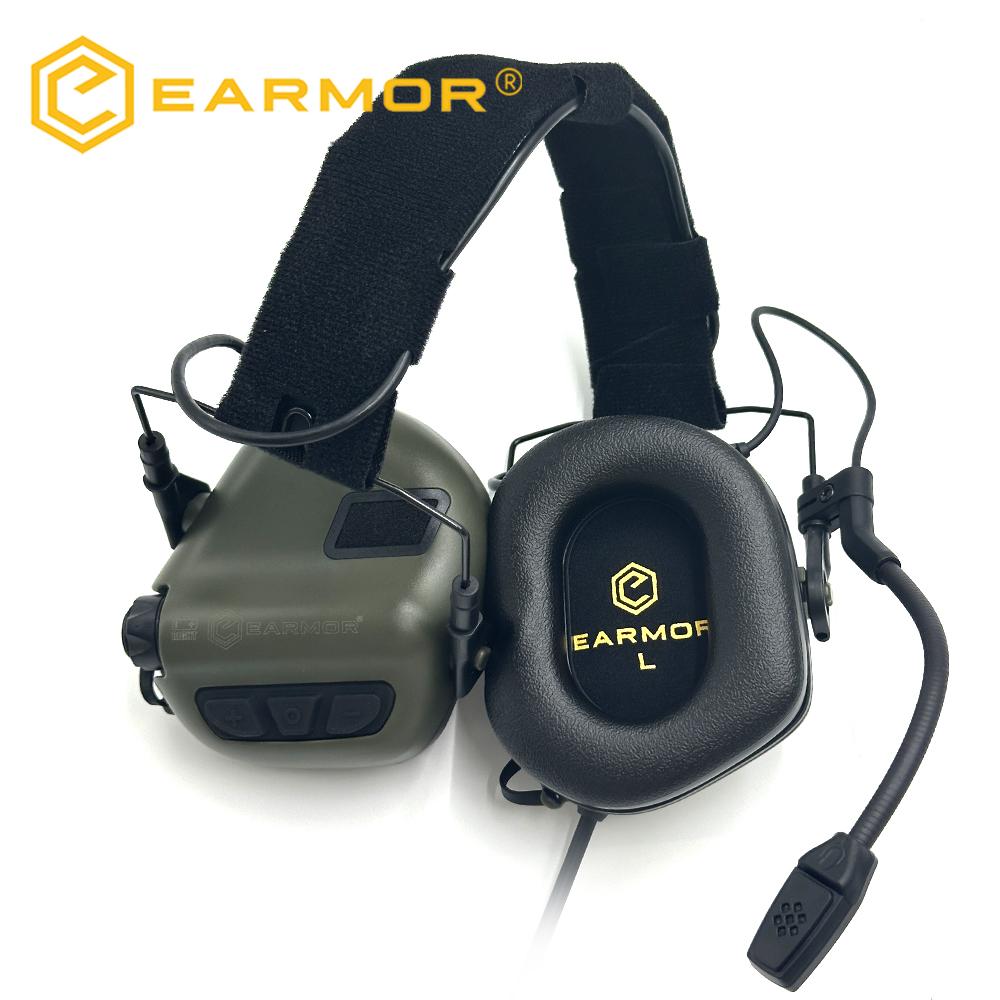 EARMOR Tactical Headset SE M11 Active Shooting Earmuffs Helmet Headset with Helmet Rail Adapter DIY Helmet Mount Headset