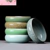 Celadon Ceramic Ink Dish Chinese Writing Brush Washer Tray Paint Plate Art School Supplies