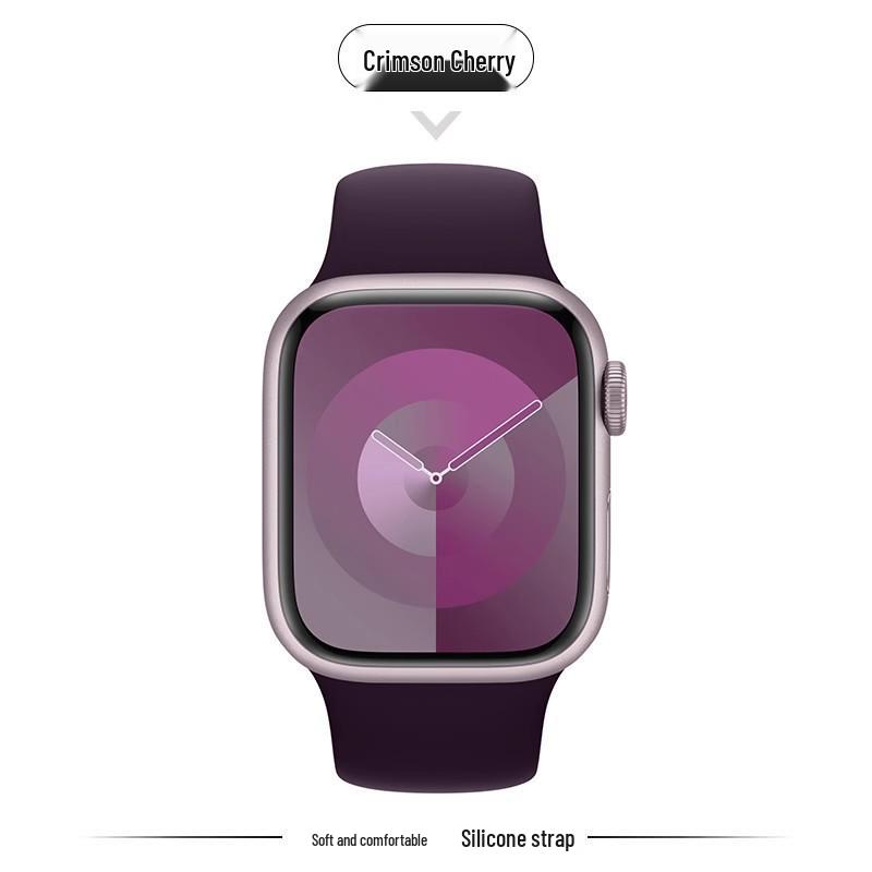 Kompatibles Silikonarmband für Apple Watch Series 8, 9, 10 und 11 - Neues Standardmodell für Mädchen (S)