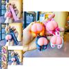 Adorable Cartoon Style Pvc Pig Butt Keyring For Stress Relief And Gift Ideas
