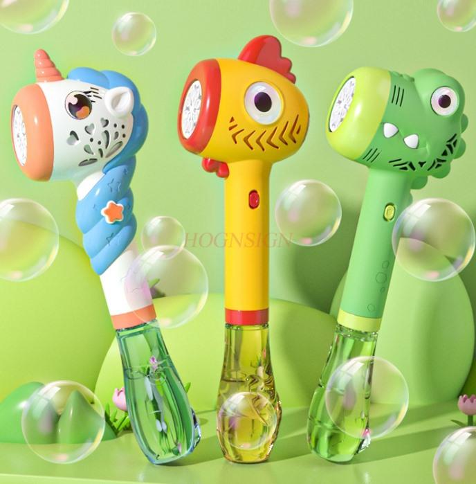 Children'S Bubble Machine Girls Fully Automatic Handheld New Electric Boys' Toy Gun Supplement