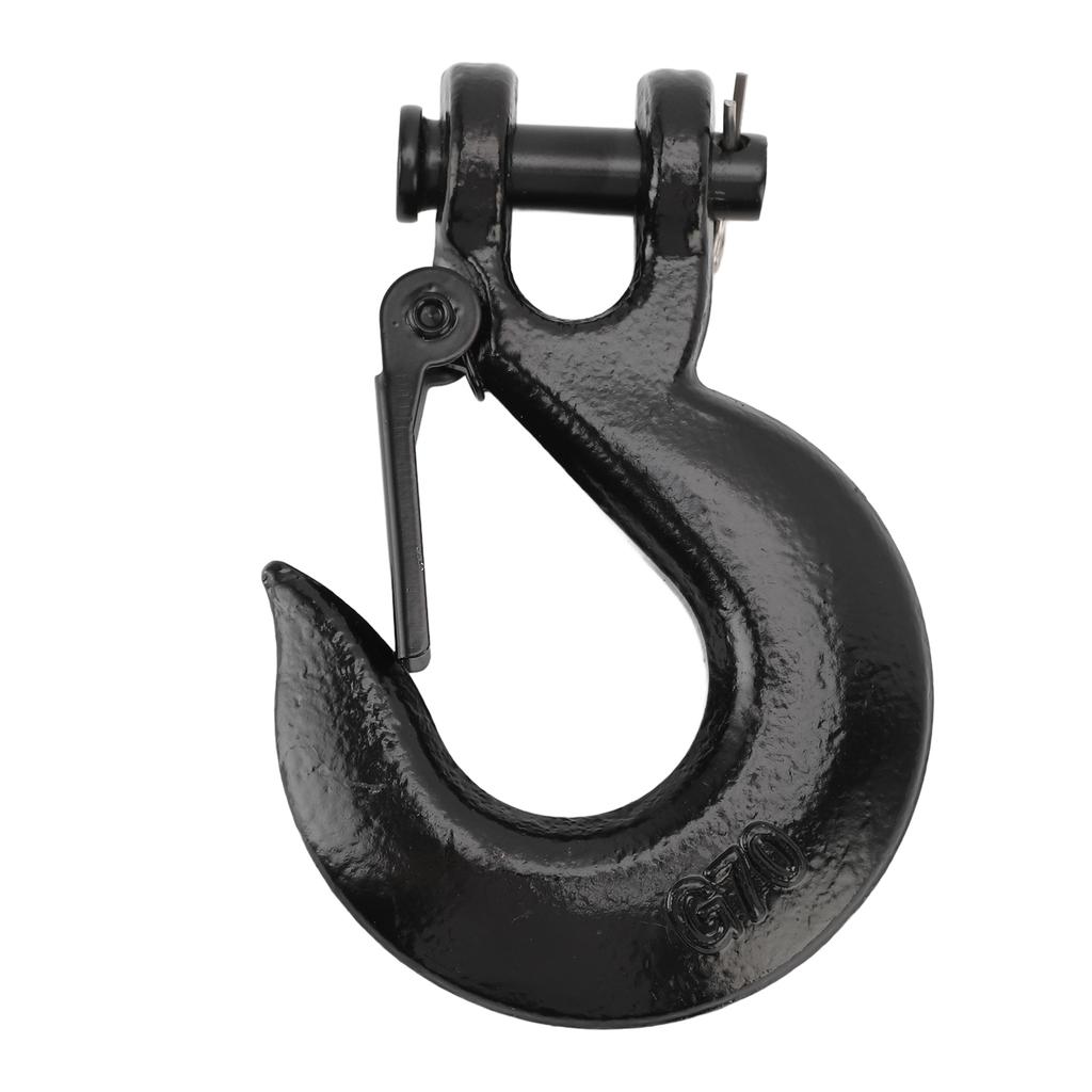 3Celsius8 Inch Chain Hook 18000lb Load Capacity Alloy Steel Zinc Clevis Slip Hook with for Trailer Truck Agricultural Equipment