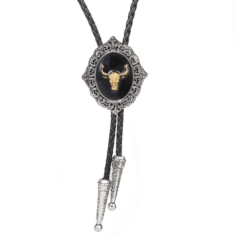 Боло-галстук для мужчин подростков ковбойский западный ковбойский сплав свитер рубашка украшения галстук