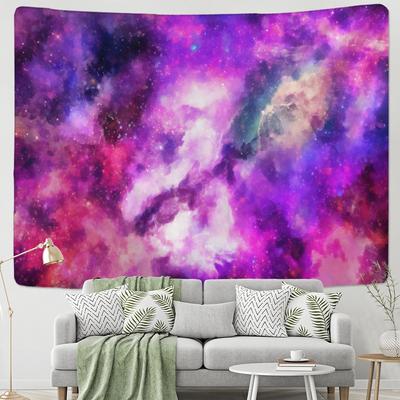 Arazzo Cielo Stellato Viola Appeso a Parete Universo Misterioso Hippie Tapiz Camera da Letto Estetica Stanza Decorazione Casa