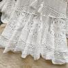 Dimanaf 2025 New Tees Summer Women Beach T-Shirt Basic Fashion Tops Lace Tees Casual Loose White