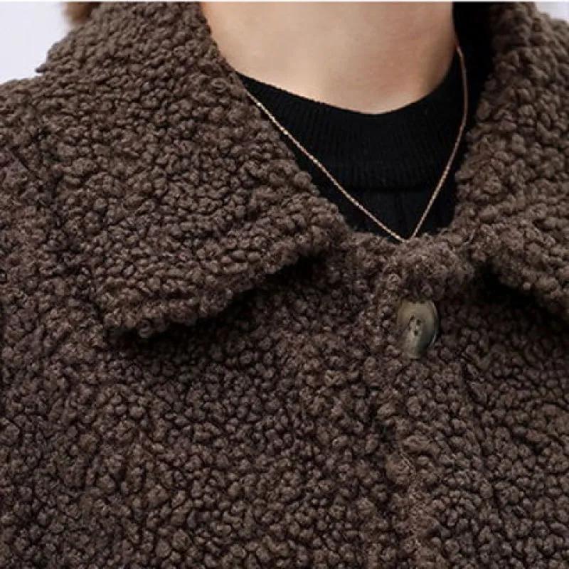 Spring and Autumn Granular Fleece Lamb Fleece Vest Women's Vest Plus Size Fur One-piece Waistcoat Outer Wear Waistcoat Jacket