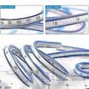 2PCS Flexible PVC + Metal Ruler 60cm Bendable Curve Ruler Clearly Flexible Curve Ruler Two Climbing Portable for Office School Studio Technical Drawin