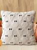 Halloween Plush Faux Fur Pillowcase Washable Ghost&Pumpkin Pillow Cover Throw Pillow Cover for Couch Sofa Bedroom Home Decor