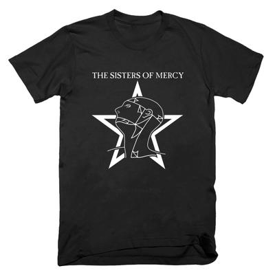 Sisters of Mercy Sparkle Print T-shirt, Cotton Short-sleeved Shirt, 80s Vintage Style High Quality Fashion Trend Top
