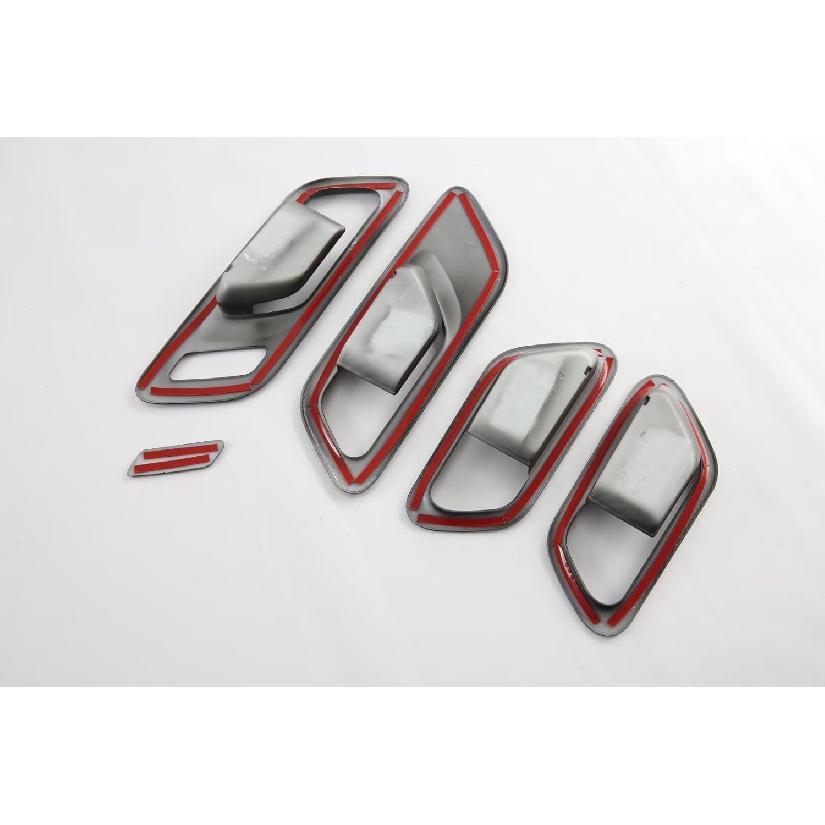 Car Door Handle Bowl, Compatible for Nissan Pathfinder 2024 2025 Accessories,Carbon Inner Door Handle Cover Frame Trim Protective Sticker Interior